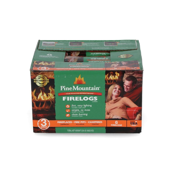 Pine Mountain 6-Piece Easy-Lighting Traditional Firelog Wood 10.32 Kg 501-160-965 *(71732) 1Piece