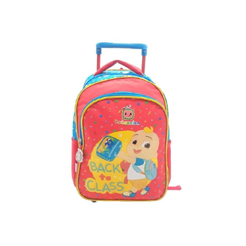 كوكو ملون  حقيبة طويلة مطبوعة بشعار عودة إلى الصفوف باللون البرتقالي والأزرق، بطول 13 إنش 144349 1قطعة