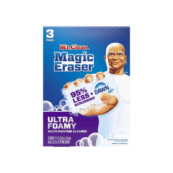 السيد كلين الإسفنجة السحرية برغوة فائقة للتنظيف المتعدد، أبيض 1.8×5.9×11.7 سم 3قطع