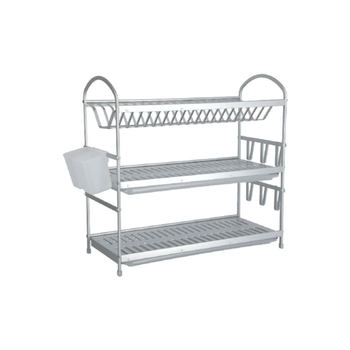 Parfait 3-Layer Dish Rack Chrome Large 1Piece