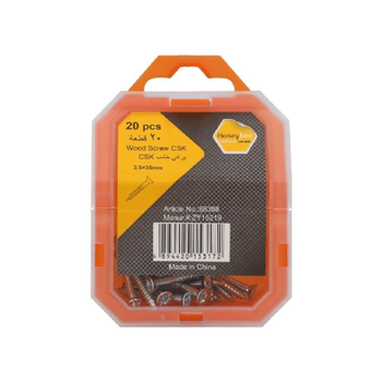 Saco Silver Wood Screws 3.5x30mm 20-Pack