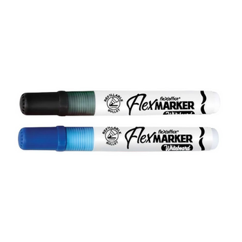 Flexoffice FlexMarker Refillable Whiteboard Markers 2 Pieces