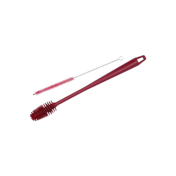 المن طقم منظف زجاجات وفرشاة ماصة متين خالٍ من مادة BPA مكون من قطعتين، لون عنابي ACCDU30330 1قطعة