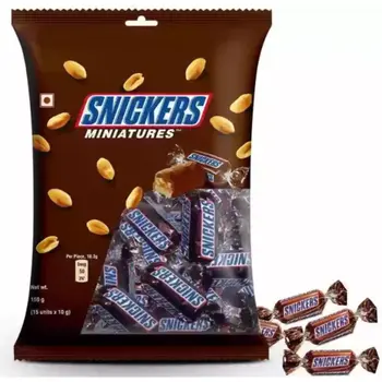 Snickers Miniatures Chocolate Bars 15x18.3g
