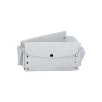 ريف  حزام غير مخيط معزز بالأسلاك، أبيض (للعمرة) 1قطعة