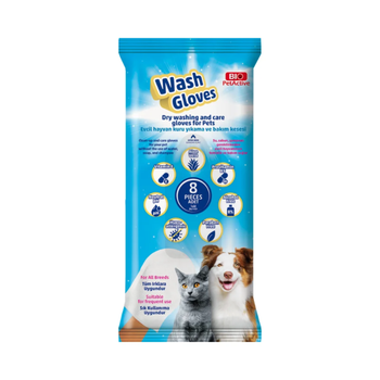 Bio PetActive Wash Gloves for Pets 8 Pieces
