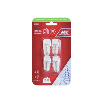 Ace Damage-Free Adhesive Hooks 4 Pieces