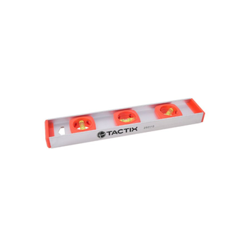Tactix 3-Vails Aluminium I Style Level White And Orange 300 Mm 1Piece