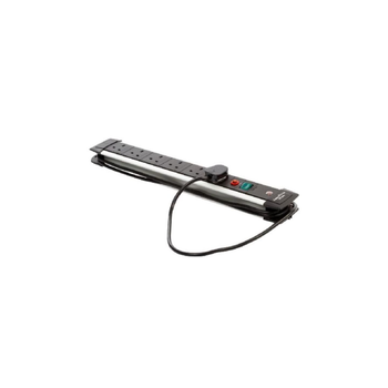 برينينستول هذا النص يشير إلى سلك تمديد بتصميم يحتوي على 6 مأخذ ويستخدم موصلات بلاستيكية من عالية الجودة وباللونين الأسود والفضي وبطول 3 متر 1قطعة