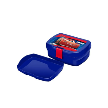فيرست كيد صندوق السندويشات بتصميم سيارة مع صينية داخلية أزرق وأحمر 630 مل 112-11-2104 1قطعة