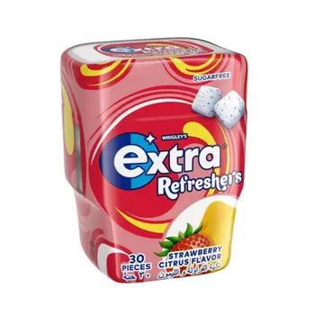 Wrigley's Extra Refreshers Strawberry Citrus Sugar-Free 30 Pieces