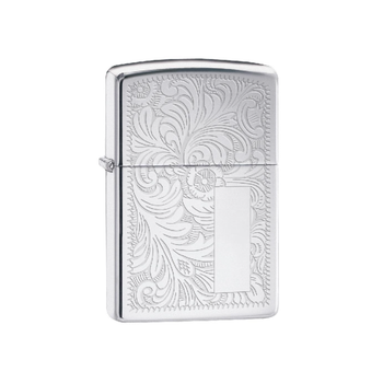 Zippo Quick Ignition Stylish Appearance Windproof Venetian High Polish Lighter Silver 1.2 x 3.8 x 5.5 cm 1517210413 *(96247) 0.077Kg
