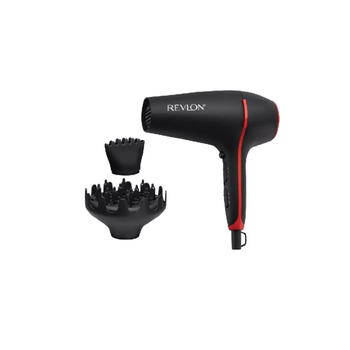 ريفلون سموذيستي مجفف شعر بقدرة 200 واط مدمج بزيت جوز الهند مع ناشر هواء لتكثيف الشعر باللون الأسود 22.5 × 9.8 × 27.5 سم، 281341 1قطعة