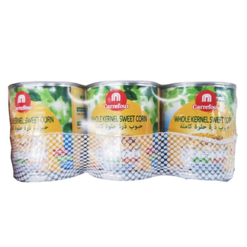 Carrefour Whole Kernel Sweet Corn 3x180g