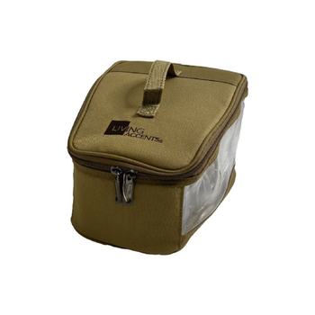 LIVING ACCENTS Khaki Camping Container Bag 19x28x23cm