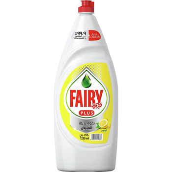 فيري بلس الصابون السائل لغسيل الصحون برائحة الليمون مع طاقة بديلة للتبييض 1.25لتر