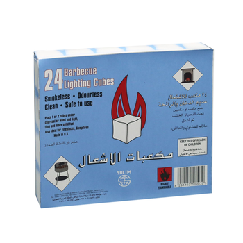 سالم مولع فحم مكعبات 24 قطعه