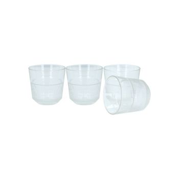 Royal Clear Glass Mug Set 4x27ml