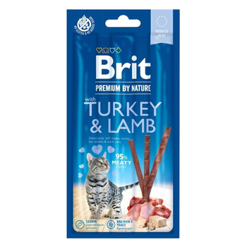 Brit Premium Turkey & Lamb Cat Sticks 3x15g