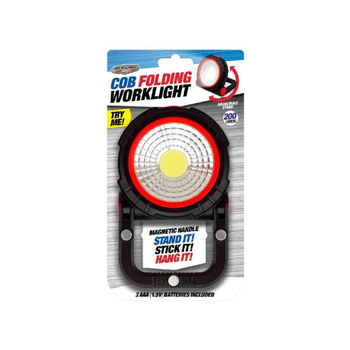 شوشانك مصباح عمل محمول وقابل للطي يعمل بالبطارية أحمر وأسود 8.25 × 1 × 1 سم 768029 1قطعة