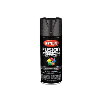 كريلون فيوجن آل-إن-وان رذاذ الدهان والأساس المطرقي الأسود بسعة 12 أونصة (355 مل)، K02782007 1قطعة