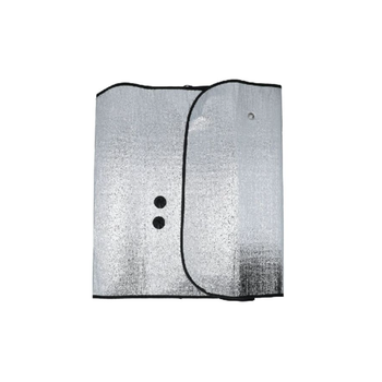 أوتوسمارت حاجب شمس للسيارة بتصميم يشبة الرغوة باللون الفضي على الجانبين وبأبعاد 24×58 إنش 1قطعة