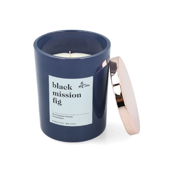 ساكو شمعة زجاجية معطرة برائحة التين الأسود من مجموعة روائح المنزل، باللون الأسود، سعة 14 أونصة 1قطعة