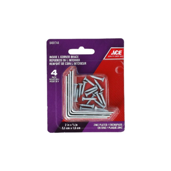 Saco Zinc L-Corner Brackets 4-Piece 5.1x1.6cm