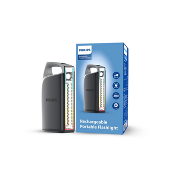 Philips 1000 Lumens ABS Multi-Functional Emergency Rechargeable Flashlight Grey and Black 28.6 x 8.6 x 15 cm SFL3402/56 *(98775) 1.5Kg