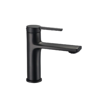 قطرة أكوا صنبور مغسلة لحوض متين بتصميم عصري ومقبض واحد مصنوع من النحاس الصلب تأتيك باللون الأسود 1 × 1 × 1 سم JS-622601B 1قطعة