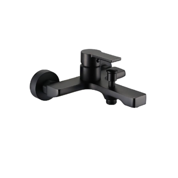 قطرة أكوا صنبور حوض إستحمام من النحاس الصلب بتصميم عصري متين بلون أسود ومقبض واحد 1 × 1 × 1 سم JS-622303B 1قطعة