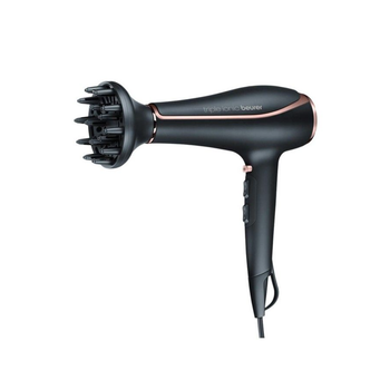 بيورر HC80 جهاز تصفيف الشعر والمجفف بتقنية الأيونات الاحترافية أسود وذهبي وردي 24.1 × 24.6 × 33.5 سم 600200429 1قطعة