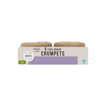 M&S Food Five Grain Crumpets 6 Pieces