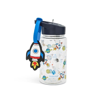 المن بودي زجاجة ماء بتصميم الفضاء مع حزام متعددة الألوان 15 أونصة AC55351 1قطعة