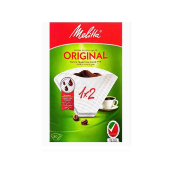 ميليتا الأصلية 1×2 فلاتر القهوة 80قطعة
