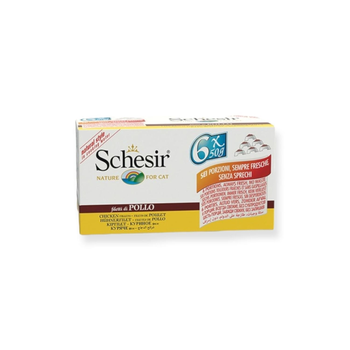 شيزير طعام رطب للقطط دجاج مع أرز في الجيلي عبوة متعددة 6×50 جم