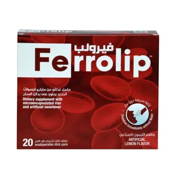 Ferrolib Lemon Iron Supplement Sachets 20 Pack