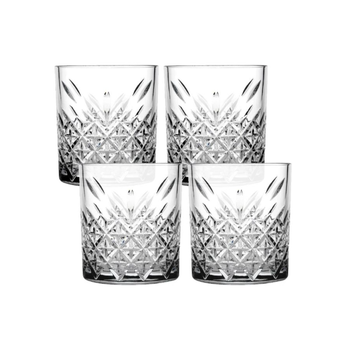 Jja Sa 4-Piece Timeless Elegant And Durable Short Juice Tumbler Clear 340 Ml 150184 *(99968) 1Piece