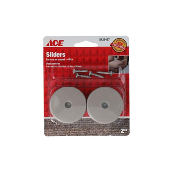 Ace Plastic Slider Set Off-White/Silver 4x2 Inch