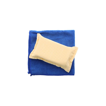 أوتوسمارت اوتوسمارت مجموعة تنظيف السيارات المكونة من قطعتين مقاس 40×40 سم باللونين البيج والازرق 1قطعة