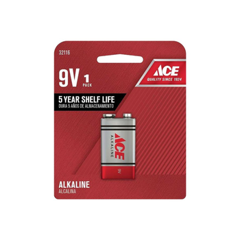 اي سي اي بطارية قلوية 9 فولت فائقة وذات أداء عالي ومتينة باللونين الفضي والأحمر تدوم لفترة طويلة 1.7×37.74×17.09 سم 1قطعة