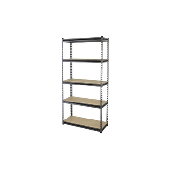 Tactix 5-Tier High-Quality Performance Freestanding Shelf Rack Grey And Brown 152.5 X 76 X 30.5 Cm 1Piece