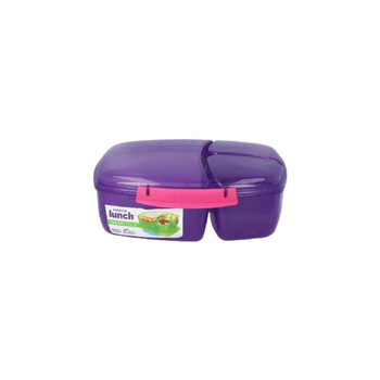 SISTEMA Assorted Color Triple Split Lunch Box 2L