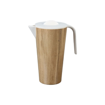 فيلي فيلي إبريق بتصميم عصري وأنيق ميلامين بني وأبيض 1.6 لتر Y1K130002-PK044 1قطعة