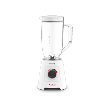 Moulinex 600W BlendForce XXL Ice Crush Technology Jar Blender White and Clear 2.8 L LM458127 *(90031) 3.83Kg