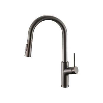 قطرة أكوا صنبور مغسلة مطبخ بتصميم أنيق وحديث، مصنوع من الفولاذ المقاوم للصدأ باللون الرمادي 1 × 1 × 1 سم JS-K090GG 1قطعة