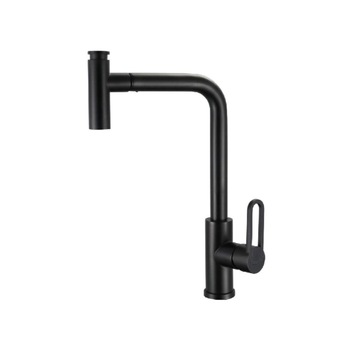 قطرة أكوا صنبور مغسلة مطبخ بتصميم أنيق وحديث، مصنوع من الفولاذ المقاوم للصدأ باللون الأسود 1 × 1 × 1 سم JS-K089-1B 1قطعة