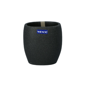 WENKO Puro Anthracite Toothbrush Holder 6.5x9.4x9.4cm