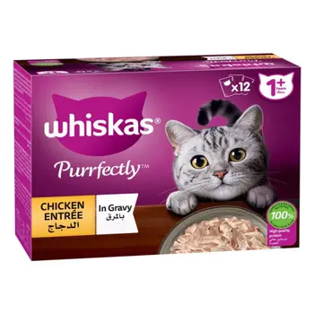 ويسكاس متكامل الدجاج 12×85جرام