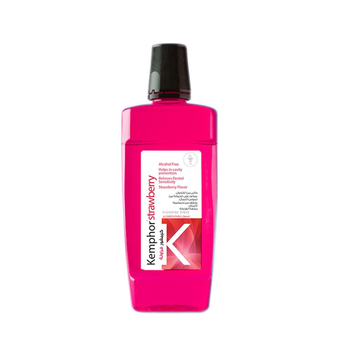 Kemphor Strawberry Flavor Alcohol-Free Mouth Wash 500ml